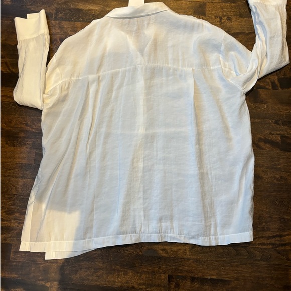 ZARA flowy Ecru oversized shirt - Picture 8 of 16